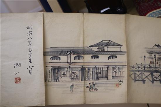 An album of Chinese paintings and a hand scroll